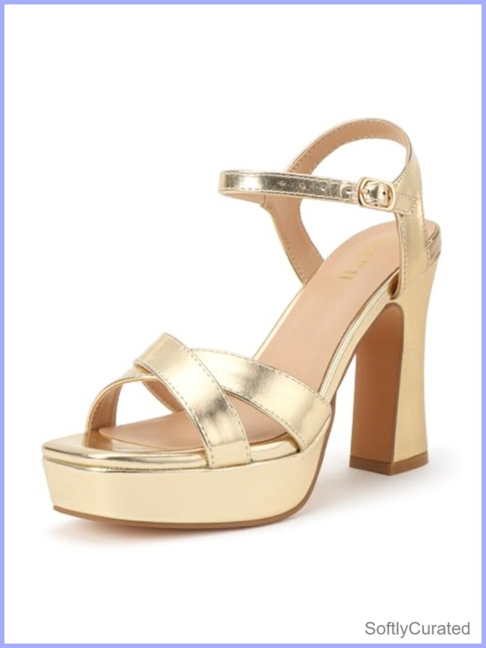 IDIFU Platform High Heels Strappy Open Toe Chunky Heeled Sandals